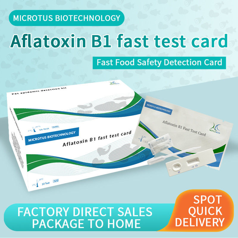 Anweisungen für die Bedienung der Aflatoxin-B1-Schnelltestkarte fournisseur